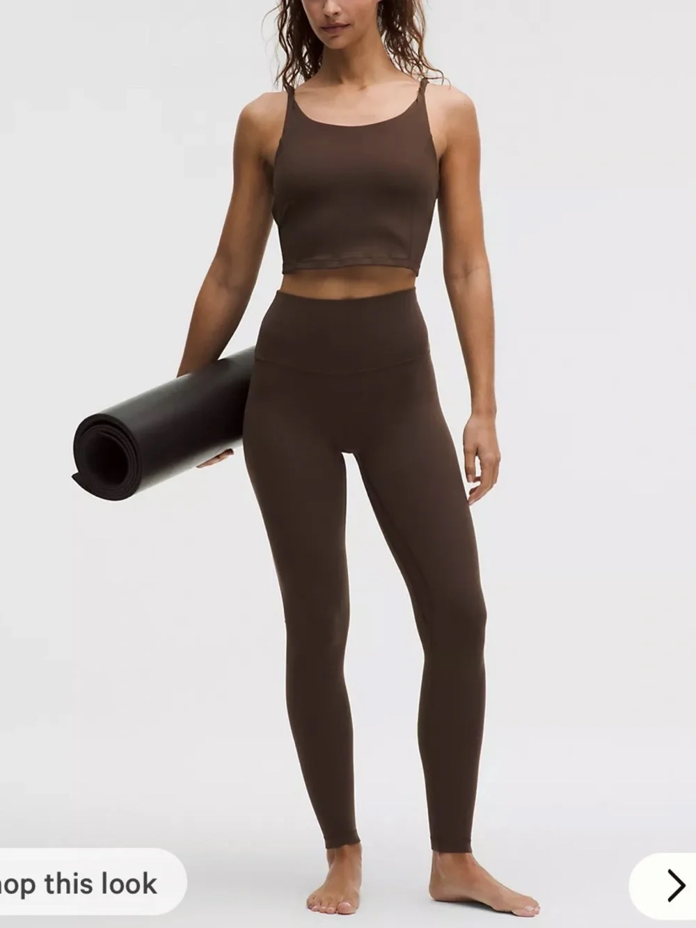 NWOT Lululemon Align High Rise Pant Leggings 28” - Walnut Crunch Brown Size 8
